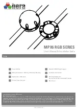 Preview for 1 page of HERA MPX6 RGB SERIES User Manual & Installation Manual