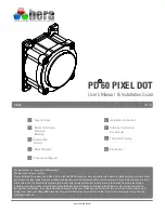 Предварительный просмотр 1 страницы HERA PD60 Pixel Dot User Manual & Installation Manual