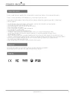 Preview for 2 page of HERA POWER PACK 320 User Manual And Installation Manual