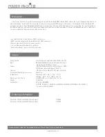 Preview for 3 page of HERA POWER PACK 320 User Manual And Installation Manual