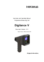 Предварительный просмотр 1 страницы Heraeus Digilance V Instructions And Operating Manual