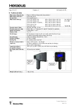 Preview for 22 page of Heraeus Digilance V Instructions And Operating Manual