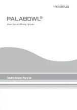 Heraeus PALABOWL Instructions For Use Manual preview