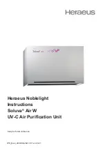 Heraeus Soluva Air W Instructions Manual preview