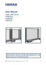 Heras HGD230 User Manual preview