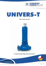 HERBORNER pumpentechnik UNIVERS-T Operating Manual предпросмотр