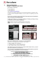 Предварительный просмотр 20 страницы Herculano H2RS6 Instruction Manual