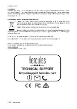 Предварительный просмотр 10 страницы Hercules 4769263 Manual