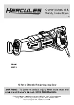 Предварительный просмотр 1 страницы Hercules 56879 Owner'S Manual & Safety Instructions