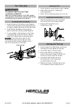 Предварительный просмотр 7 страницы Hercules 56879 Owner'S Manual & Safety Instructions