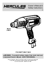 Hercules 57988 Owner'S Manual & Safety Instructions preview