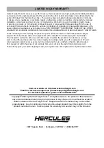 Предварительный просмотр 12 страницы Hercules 58607 Owner'S Manual & Safety Instructions