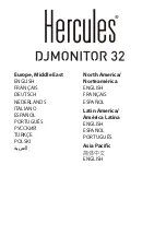 Предварительный просмотр 1 страницы Hercules DJMONITOR 32 User Manual