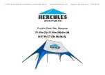 Hercules Double Peak Star Marquee Instruction Manual preview