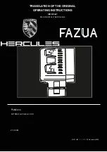 Предварительный просмотр 1 страницы Hercules Fazua Futura Operating Instructions Manual