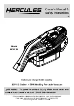 Предварительный просмотр 1 страницы Hercules HC021B Owner'S Manual & Safety Instructions