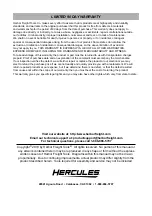 Предварительный просмотр 8 страницы Hercules HC021B Owner'S Manual & Safety Instructions