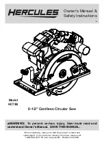 Hercules HC72B Owner'S Manual & Safety Instructions preview