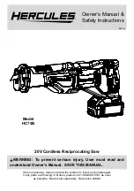 Hercules HC75B Owner'S Manual & Safety Instructions предпросмотр