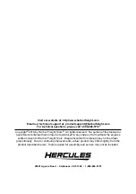 Preview for 12 page of Hercules HC75B Owner'S Manual & Safety Instructions