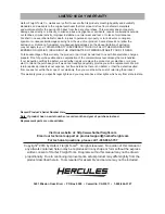 Предварительный просмотр 8 страницы Hercules HC81K1 Owner'S Manual And Safety Instructions