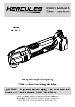 Предварительный просмотр 1 страницы Hercules HCB42B Owner'S Manual & Safety Instructions