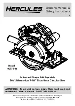 Предварительный просмотр 1 страницы Hercules HCB721B Owner'S Manual & Safety Instructions