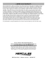 Предварительный просмотр 12 страницы Hercules HCB721B Owner'S Manual & Safety Instructions