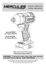 Hercules HCB82B Owner'S Manual & Safety Instructions preview