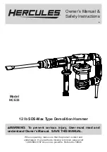 Hercules HCE33 Owner'S Manual & Safety Instructions preview