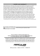 Preview for 8 page of Hercules HE011 Owner'S Manual & Safety Instructions