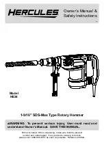 Hercules HE34 Owner'S Manual & Safety Instructions preview