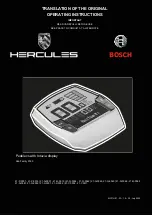 Предварительный просмотр 1 страницы Hercules Rob Family F360 Translation Of The Original Operating Instructions