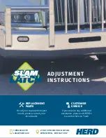 Preview for 1 page of Herd SLAM LATCH Adjustment Instructions