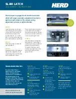 Preview for 2 page of Herd SLAM LATCH Adjustment Instructions