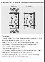 Предварительный просмотр 5 страницы Herdio HWA16BT Owner'S Manual