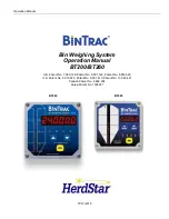 herdstar BINTRaC BT200 Operation Manual предпросмотр