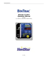 herdstar Bintrac Operation Manual предпросмотр