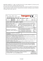 Preview for 18 page of hergom E-30 Series Installation, Use And Maintenance Instructions