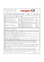 Preview for 38 page of hergom E-30M Installation, Use And Maintenance Instructions