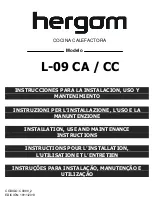 Предварительный просмотр 1 страницы hergom L-09 CA Installation, Use And Maintenance Instructions