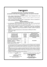 Preview for 61 page of hergom SERE 100 2C Installation, Use And Maintenance Instructions