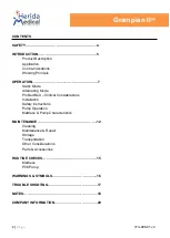 Preview for 3 page of Herida Healthcare Grampian II HH/P08 Instructions For Use And Service