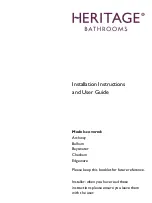 Предварительный просмотр 1 страницы Heritage Bathrooms Archway Installation Instructions And User Manual