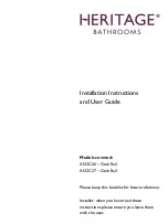 Предварительный просмотр 1 страницы Heritage Bathrooms ASOC26 Installation Instructions And User Manual