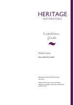 Предварительный просмотр 1 страницы Heritage Bathrooms Caversham KCHFM400 Installation Manual