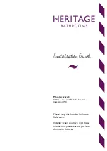 Heritage Bathrooms CC00 Installation Manual предпросмотр