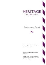 Heritage Bathrooms Freestanding Baths Installation Manual preview