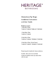 Предварительный просмотр 1 страницы Heritage Bathrooms Glastonbury TGRBL04 Manual