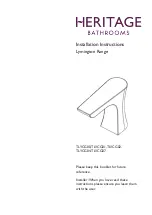 Предварительный просмотр 1 страницы Heritage Bathrooms Lymington TLYCG00 Installation Instructions Manual